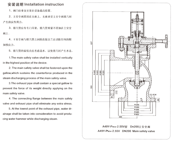 A49Y-Pw542.55V DN200